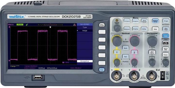 Immagine prodotto Metrix Oscilloscopio digitale DOX2025B 20MHz 2 canali 50 GSa/s 32 kpts 8 Bit Memoria digitale (DSO) 1pc. (CAT II 300V)