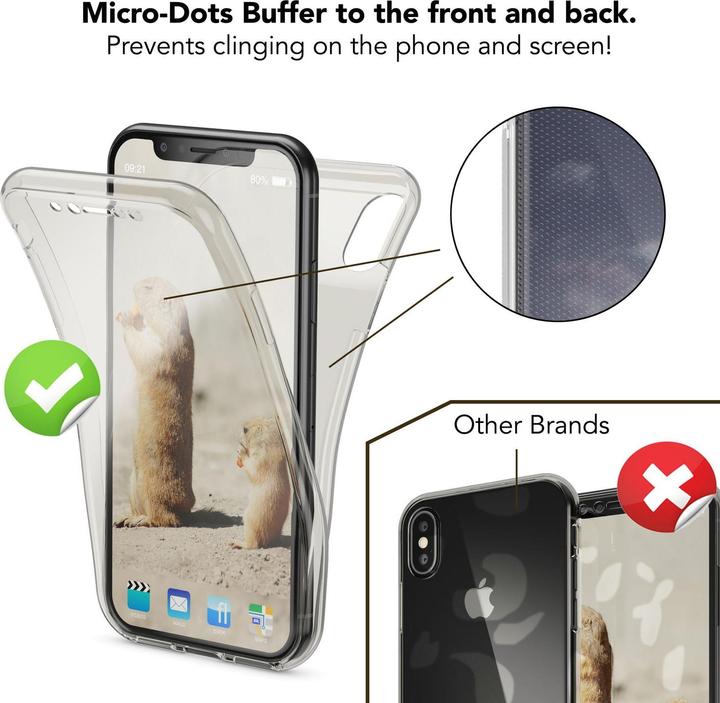 Image du produit Nalia Étui pour téléphone portable 360 degrés (Apple iPhone X, Apple iPhone XS)