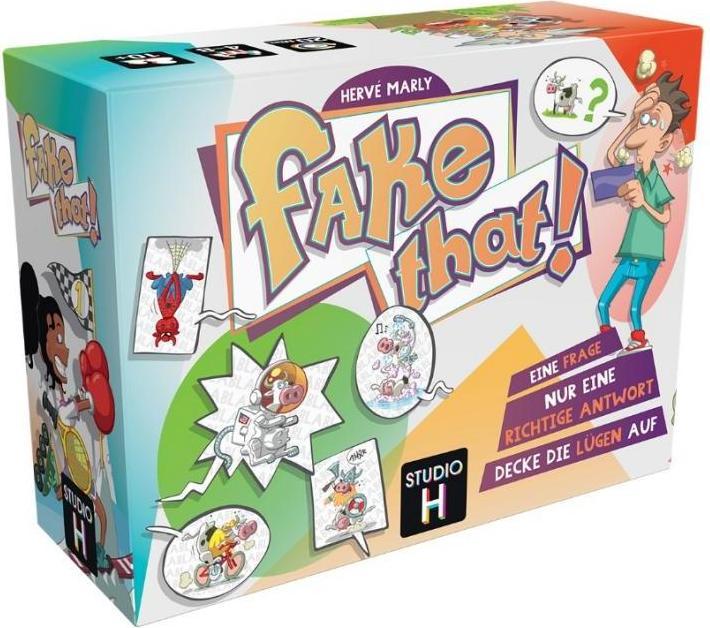 Actual product image Asmodée BLAD0010 - Fake That!, Quizspiel, für 4-8 Spieler, ab 10 Jahren (DE-Ausgabe) (German)