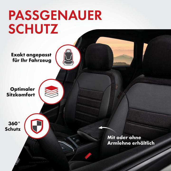 Produktbild Walser Sitzbezug für Dacia Duster (HS) 04/2010-01/2018, 2 Einzelsitzbezüge