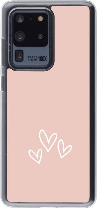 Actual product image PhoneLook Coque transparent Valentine 2023 three minimalist hearts (Samsung Galaxy S20 Ultra)