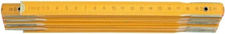Actual product image Stanley folding ruler wood yellow (Metric)