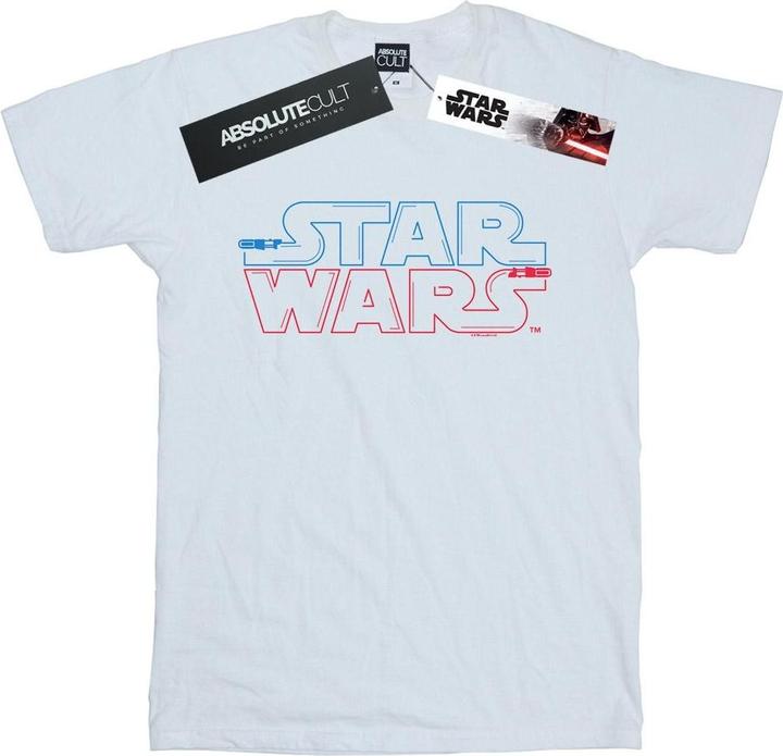 Actual product image Star Wars Mens Lightsaber Logo T-Shirt (L)
