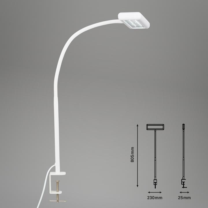 Actual product image Briloner LED daylight clamp light, white, LED/7,5W (800 lm)