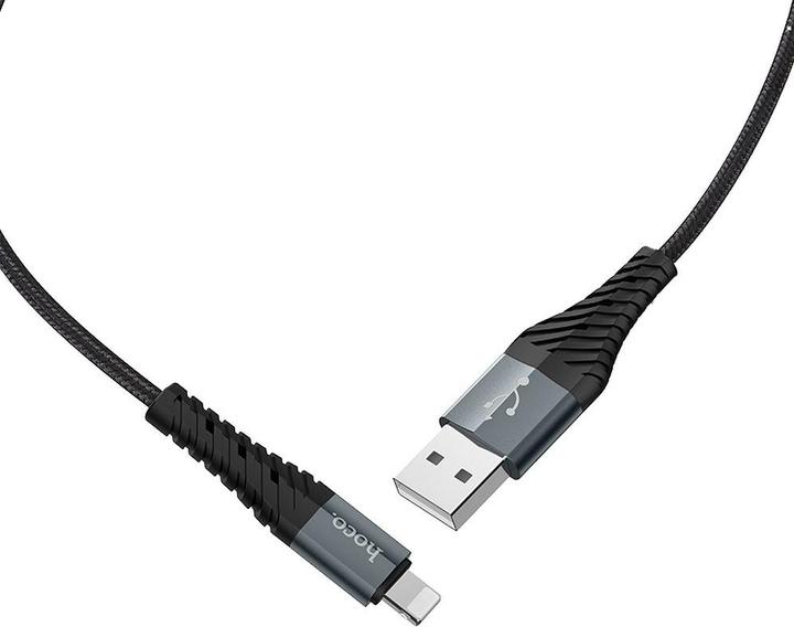 Actual product image Hoco USB-A to Lightning X38 Cool, 18W, 2A, 1m, black (1 m, USB 3.0)