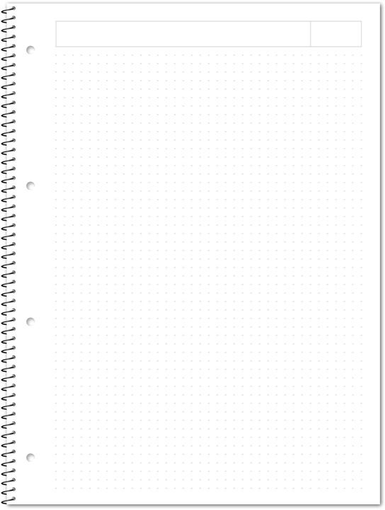 Immagine prodotto Ursus Collegeblock A4 80 Blatt punktkariert ws (A4, Quadretti, Copertina rigida)