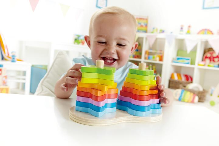 Actual product image Hape Rainbow-Plug-In Game 19pcs. FSC