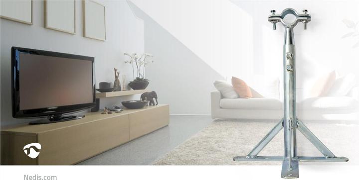 Image du produit Nedis Support mural pour satellite - antenne parabolique - mât de télévision - 350 mm - acier - Silbe