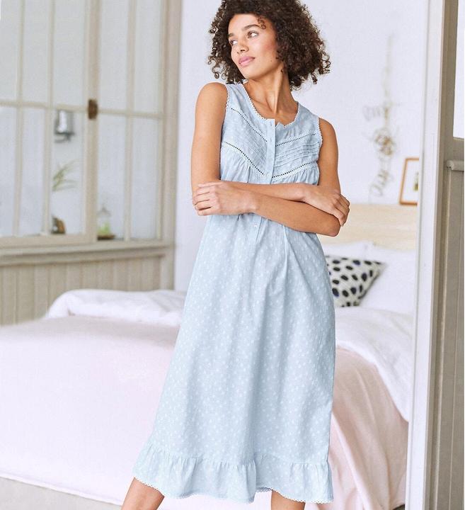 Actual product image Anne Weyburn Sleeveless organic cotton nightdress (46)