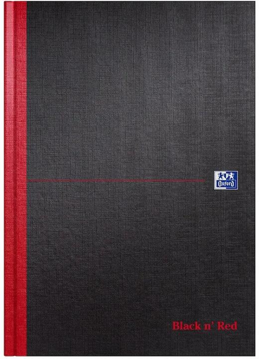 Oxford Black n'Red gebundenes Notizbuch A4 (A4, Blanko, Harter Einband)