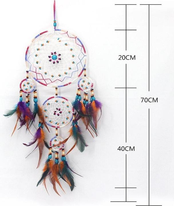 Image du produit Cover-Discount Attrapeur de rêves Dream Catcher Wooden (40 x 20 cm)