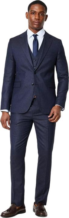 Actual product image Burton Mens Tonal Grid Check Slim Wedding Suit Trousers (30)