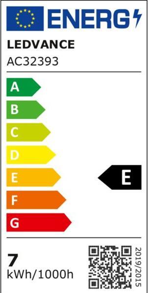 Etichetta energetica Osram Base Led Classic A (E27, 6.50 W, 806 lm, 10 x, E)