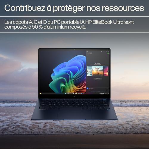 Actual product image HP EliteBook Ultra 14 inch G1q Notebook AI PC, Qualcomm Snapdragon, 35,6 cm (14"), 2240 x 1400 (14", Snapdragon X Elite X1E-78-100, 16 GB, 1000 GB, CH)