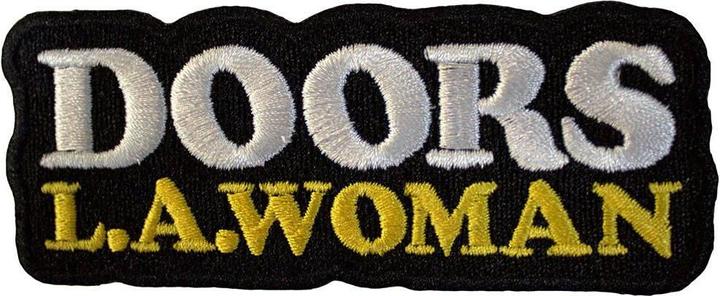 Immagine prodotto The Doors LA Woman Tessuto Testo Logo Toppe da Stirare