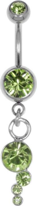 Bijouteria Bauchpiercing (Edelstahl, Messing, Kristall)
