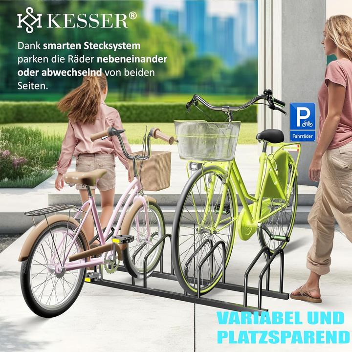 Produktbild Kesser Fahrradständer für 6 Räder mit Parkschild
