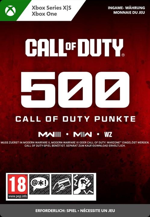 Actual product image Microsoft Xbox Call of Duty Points - 500 Download Code