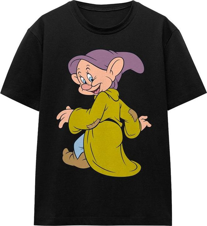 Actual product image Snow White Unisex Adult Dopey Poses T-Shirt (L)