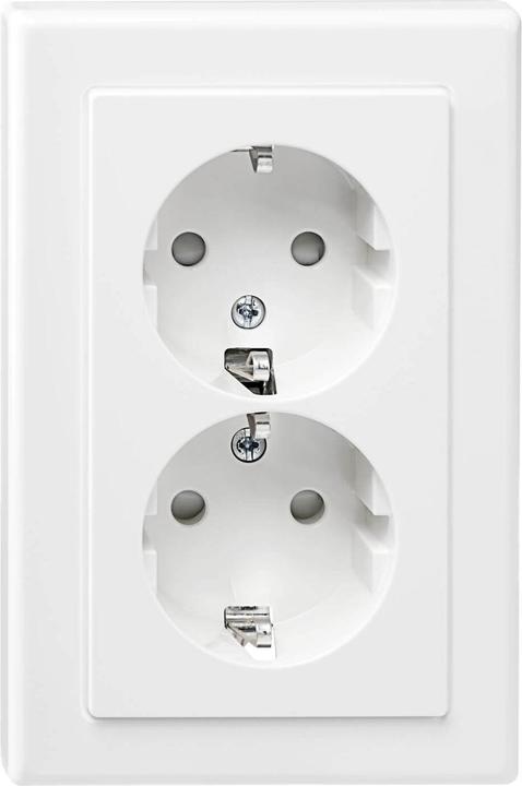 Actual product image Merten SCHUKO double socket outlet