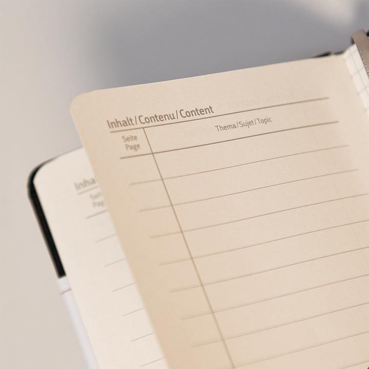Produktbild Notizbuch KOMPAGNON A4 blanko, schwarz Hardcover 192 Seiten (A4, Liniert, Harter Einband)