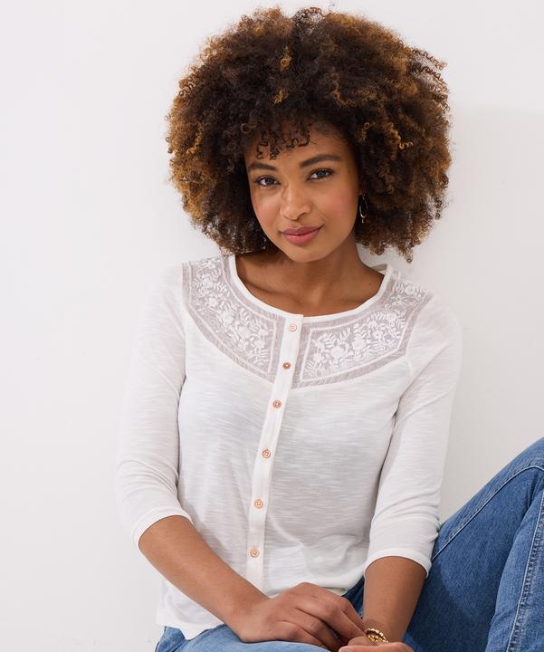 Produktbild Joe Browns Lace Panel Button Down Jersey Top (10)