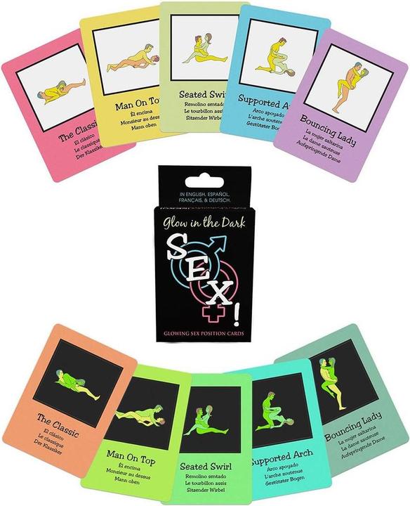 Actual product image Kheper Games Glow-in-the-Dark Sex! Cards (Deck of cards, English, French, German)