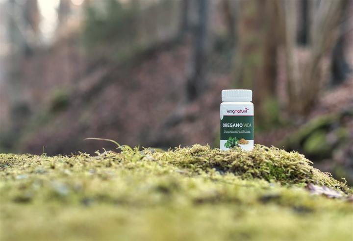 Actual product image Kingnature Oregano Vida Kapsel 614 mg (60 Piece, Capsules, 75 g)