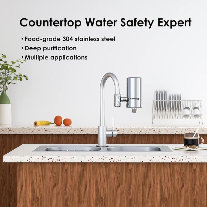 Produktbild Waterdrop Wasserfilter Wasserhahn-System (Rostfreier Stahl)