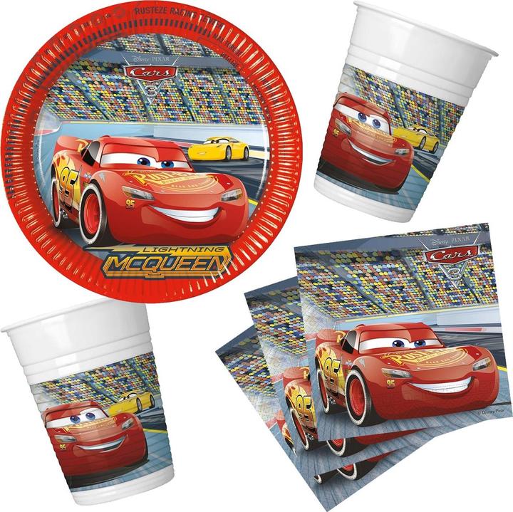 Produktbild Sombo Cars Party-Set – 36-teiliges Set mit Lightning McQueen