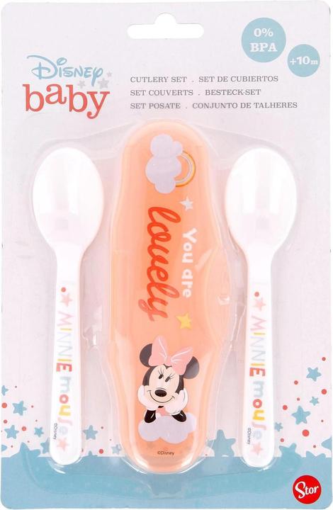 Produktbild Stor Babylöffel Reiseset Minnie Mouse