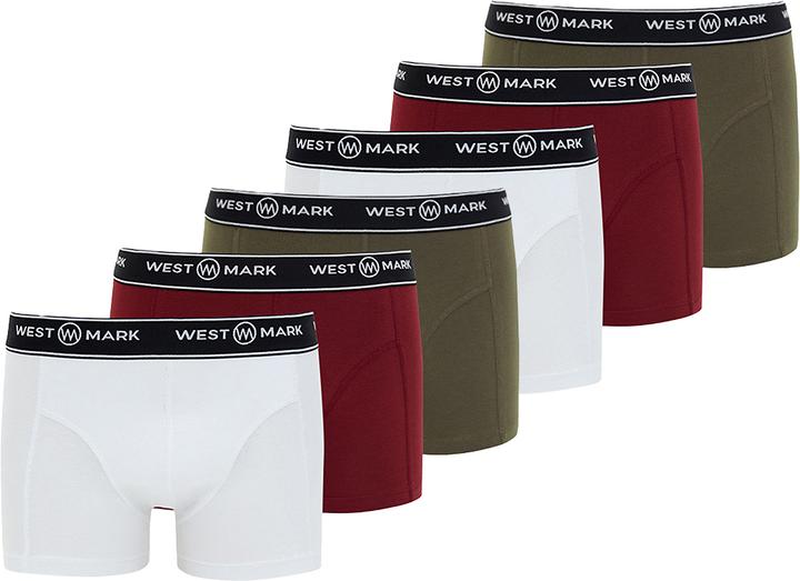 White, Bordeaux, Khaki