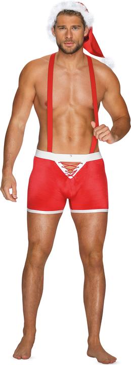 Immagine prodotto Obsessive Boxer di Mister Claus con bretelle e cappuccio (L, XL)