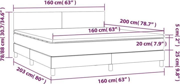 Actual product image VidaXL Jace (160 x 200 cm, 160 x 200 cm)