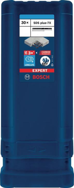 Image du produit Bosch Professional Zubehör Forets marteau Expert SDS plus-7X, 10 x 200 x 265 mm, 30 pièces (10 millimètres)