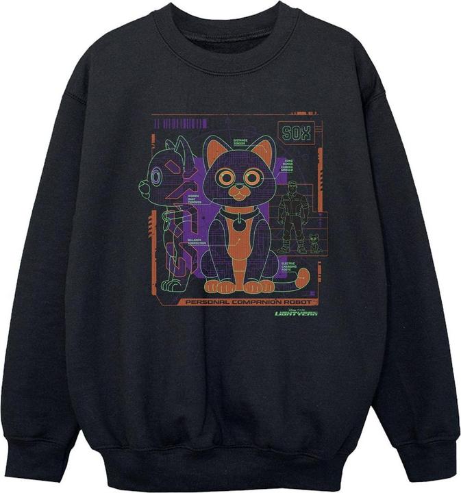 Actual product image Disney Girls Lightyear Sox Technical Sweatshirt (140, 146)
