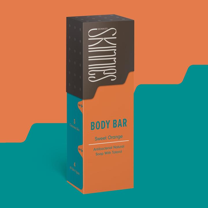 Actual product image Skinnies Body Bar Sweet Orange (Hard soap, 100 ml)