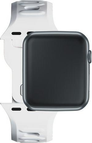 Produktbild 3MK Silicone Watch Strap biały/white dla Apple Watch 42/44/45/49mm (Edelstahl, Silikon, 3, 4, 9, Ultra)