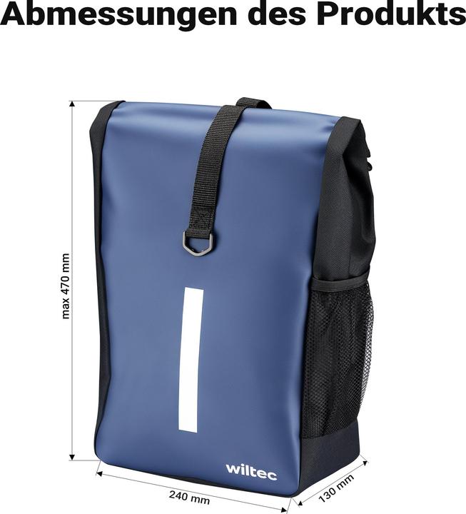 Produktbild Wiltec Gepäckträgertasche (16 l, Gepäckträgertasche)