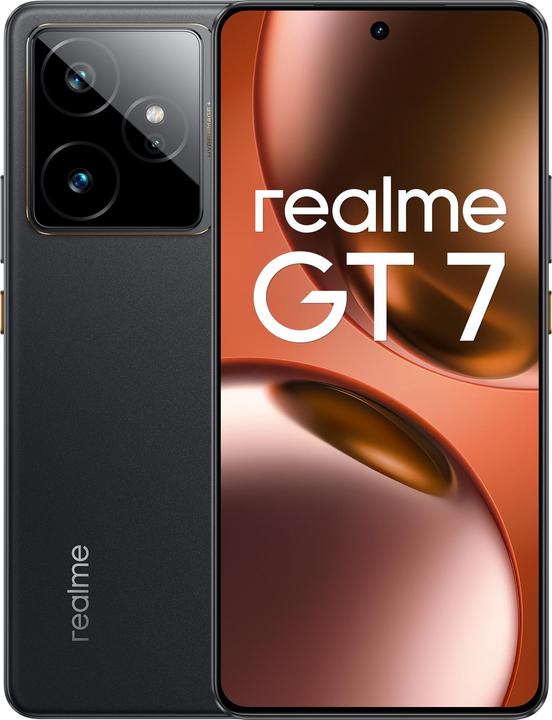 realme GT 7 5G Dual Sim 12GB RAM 512GB - Black (512 GB, IceSense Black, 6.78", Dual SIM, 50 Mpx, 5G)