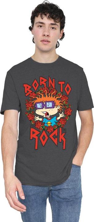 Actual product image Rugrats Unisex Adult Chucky Was Born To Rock T-Shirt (S)