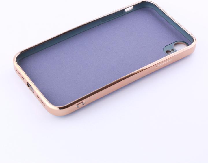 Produktbild PhoneLook Hülle Gummi Bronze mit Ring grau grün (Apple iPhone XR)