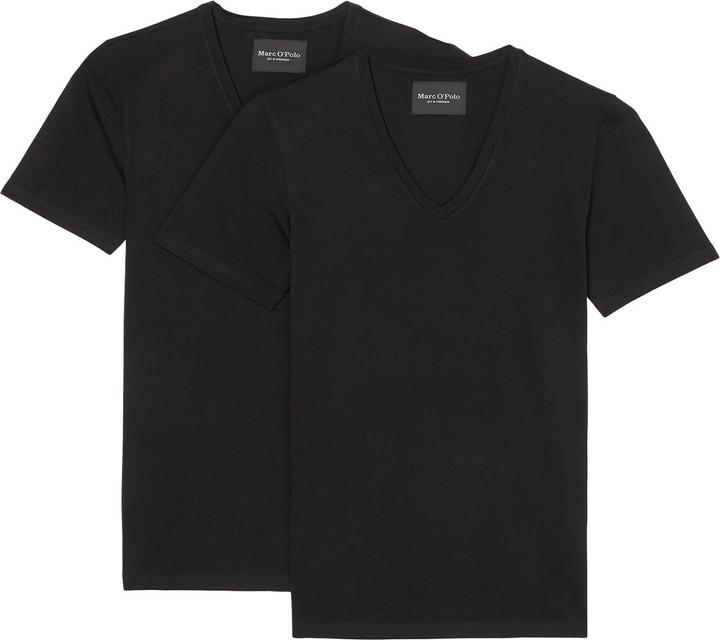 Actual product image Marc O'Polo 2 Pack Essentials Organic Cotton Undershirt / Shirt Long Sleeve (S)