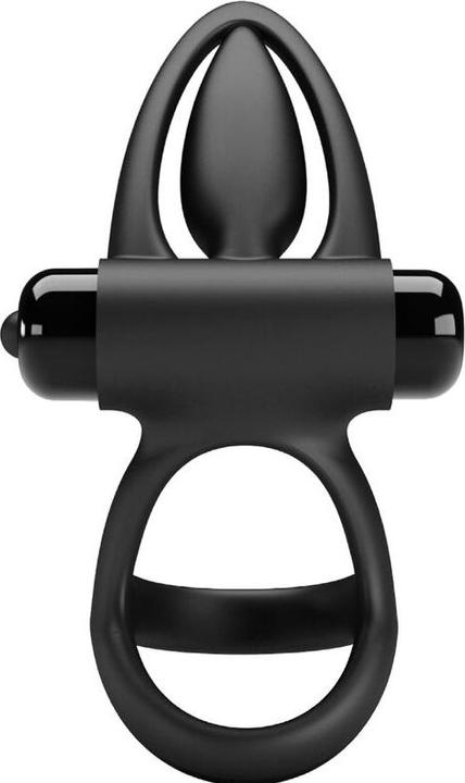 Image du produit Pretty Love Anneau Vibrant 10 Vibrations Silicone Noir