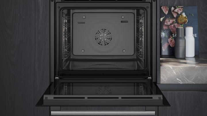 Produktbild Siemens iQ300, Einbau-Backofen mit Dampfunterstützung, 60 x 60 cm, Edelstahl, HR532GBS3