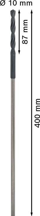 Image du produit Bosch Professional Zubehör Foret d'installation PRO Wood HSS, 10 x 87 x 400 mm (8 mm)