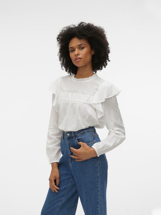 Produktbild Vero Moda VMTRINE LS LACE TOP WVN Bluse (L)