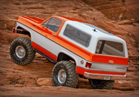Actual product image Traxxas TRX-4 79 Chevy Blazer orange/white 1/10 Crawler RTR Brushed, Clipless, without battery and charger (RTR Ready-to-Run)
