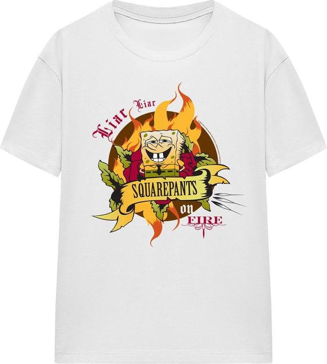 Image du produit Spongebob Squarepants - T-shirt LIAR LIAR PANTS ON FIRE - Adulte (L)