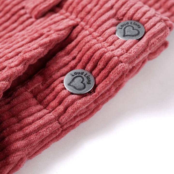 Image du produit VidaXL Salopette enfant velours côtelé rose 128,Matière : 100 (128)